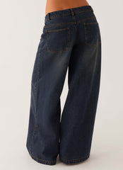 Colorado Wide Leg Jeans - Blue