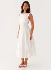 Maylah Midi Dress - White