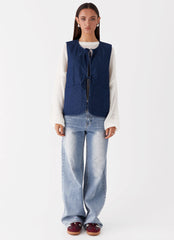 Kennedy Denim Vest - Indigo