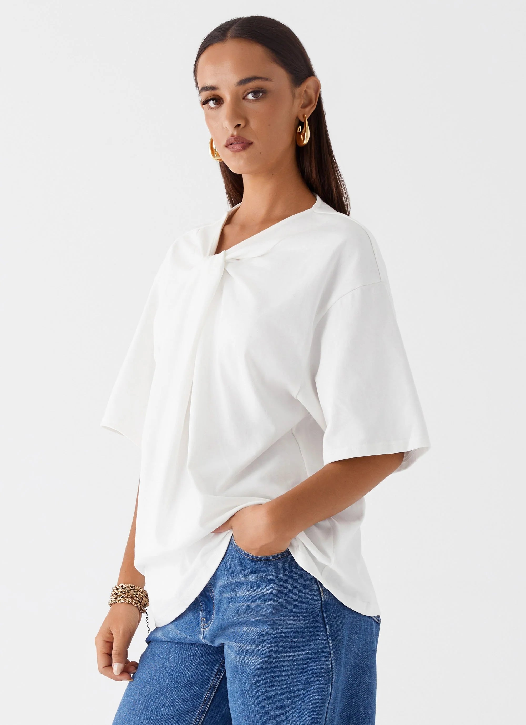 Orena Twist T-Shirt - White