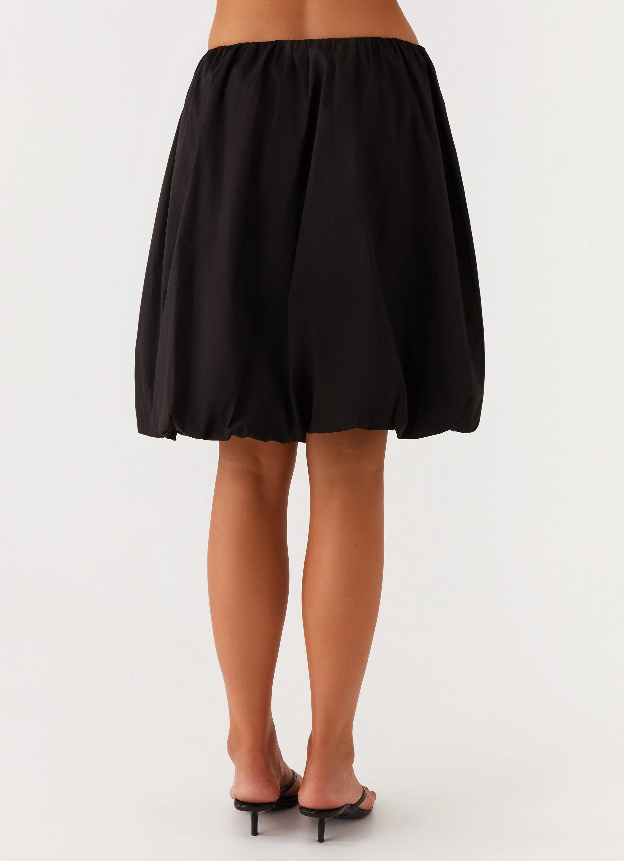 Make Way Bubble Midi Skirt - Black