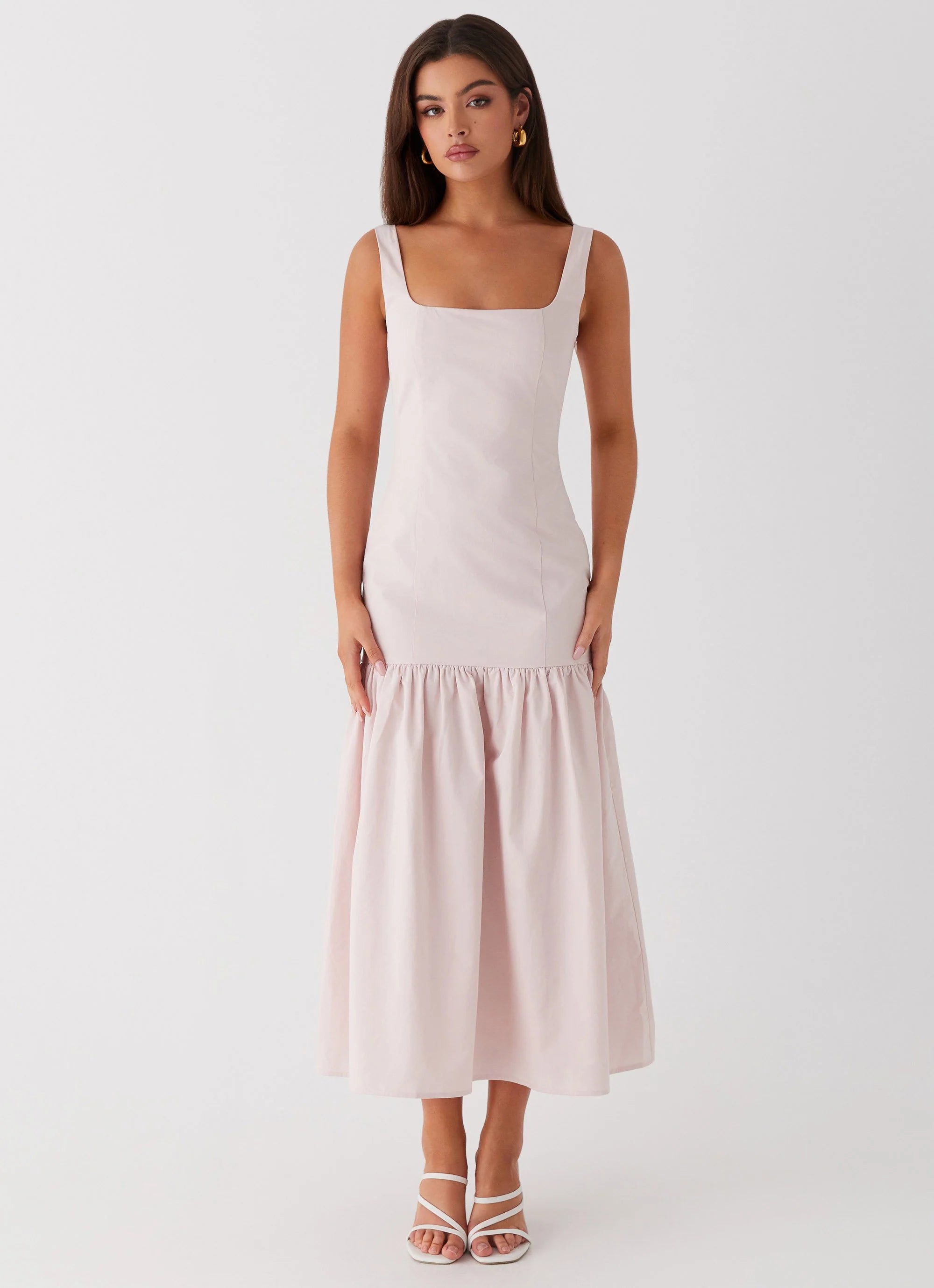 Ladylike Midi Dress - Pink