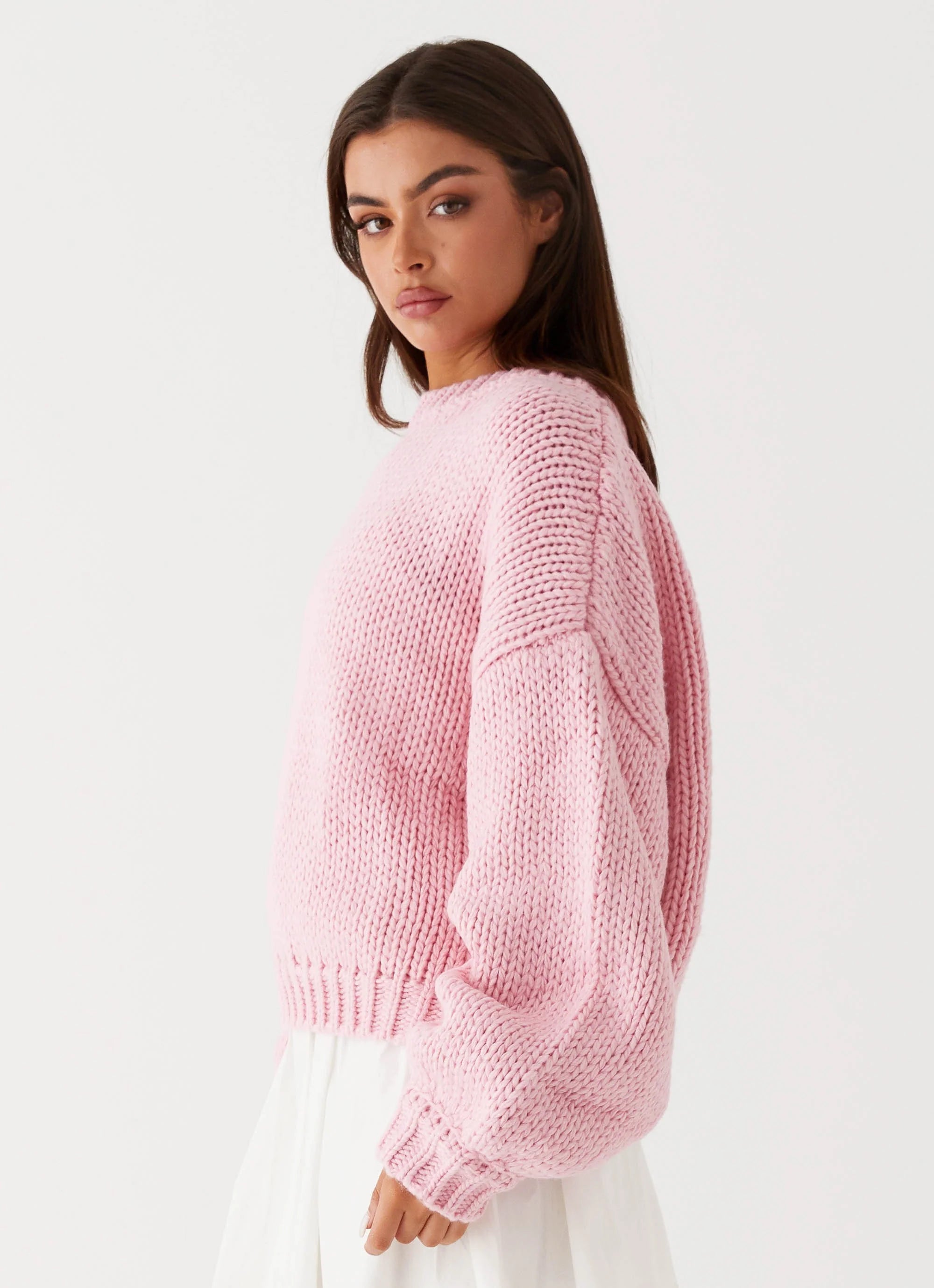 Costella Knit Sweater - Pink