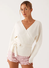 Leela Wrap Cardigan - Ivory