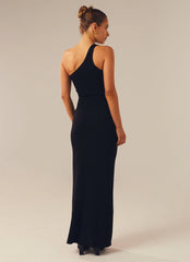 Twin Flame Knit Maxi Dress - Black