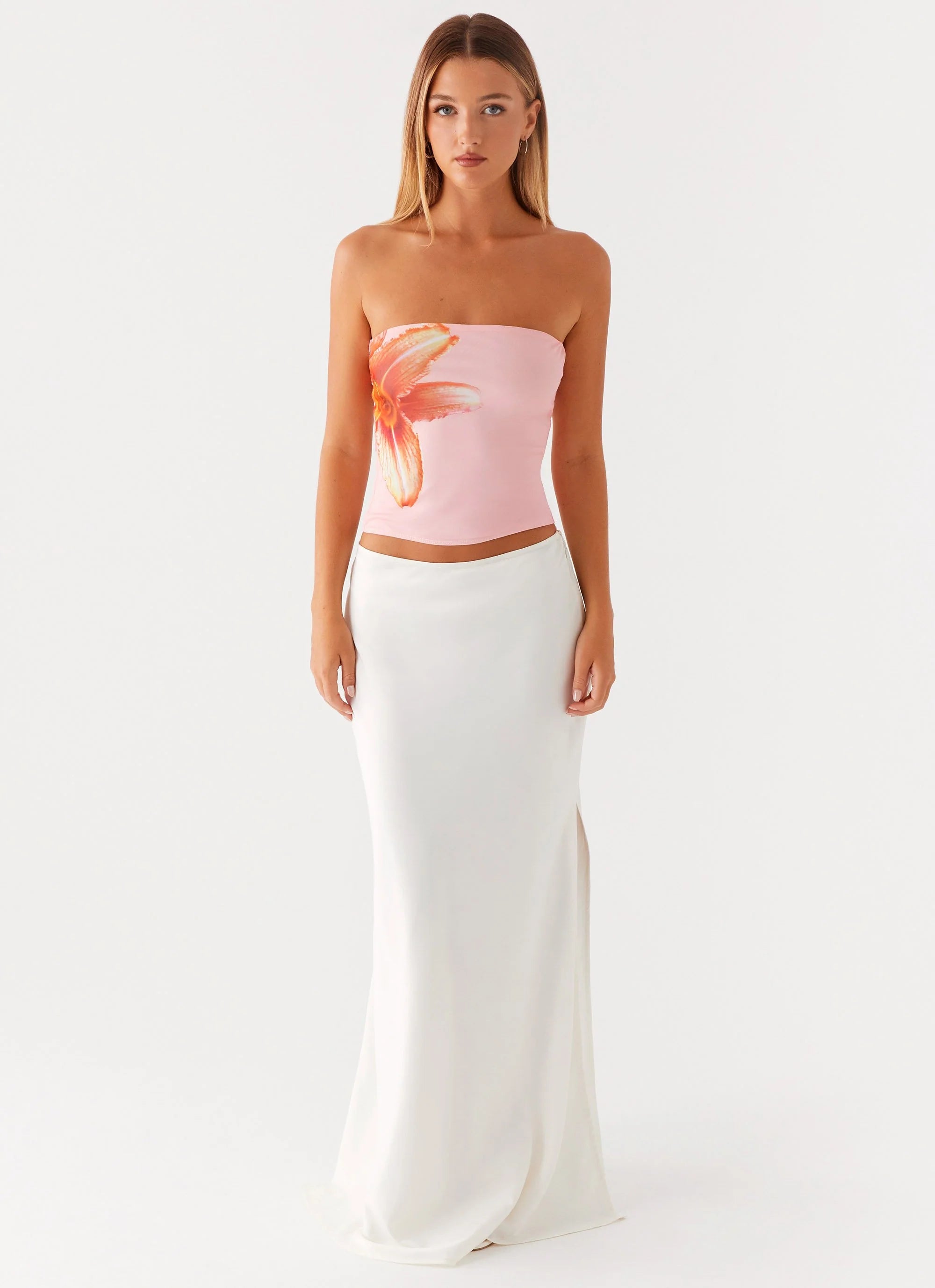 Fall For You Strapless Top - Pink