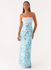 Prism Beaded Maxi Dress - Blue