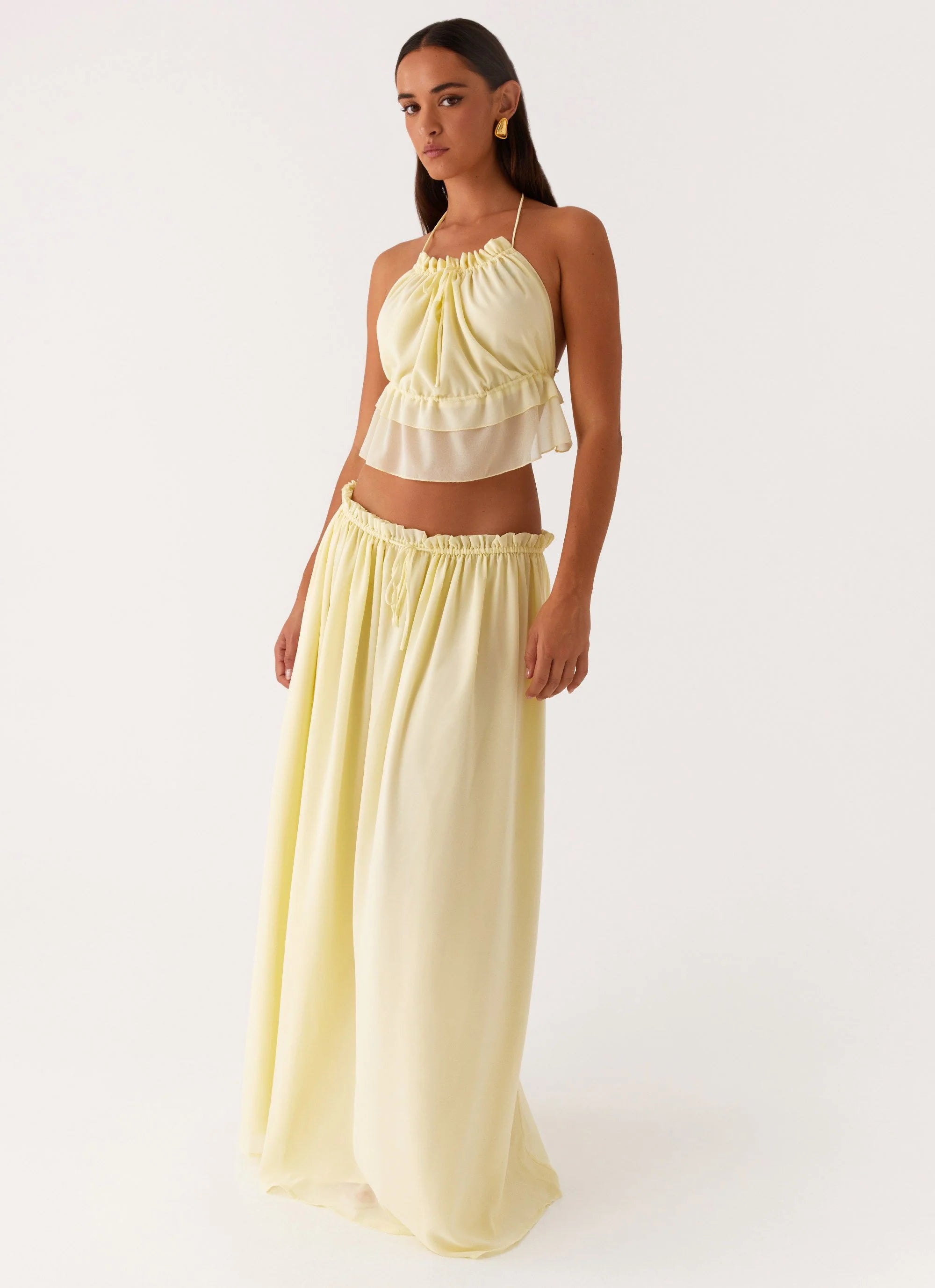 Zaya Backless Top - Yellow