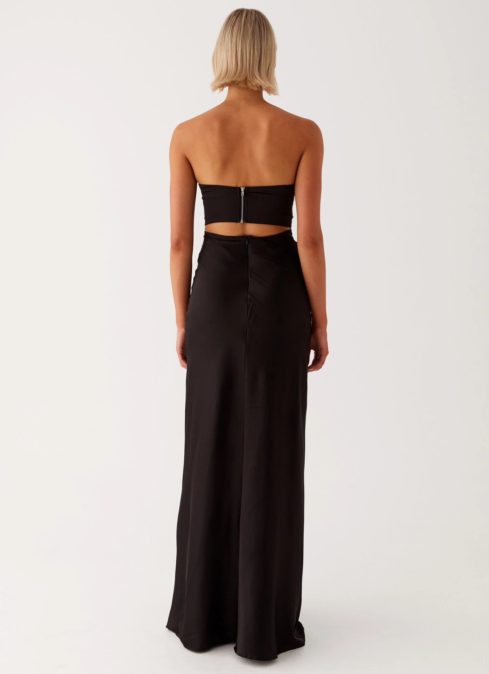 Tianna Strapless Maxi Dress - Black