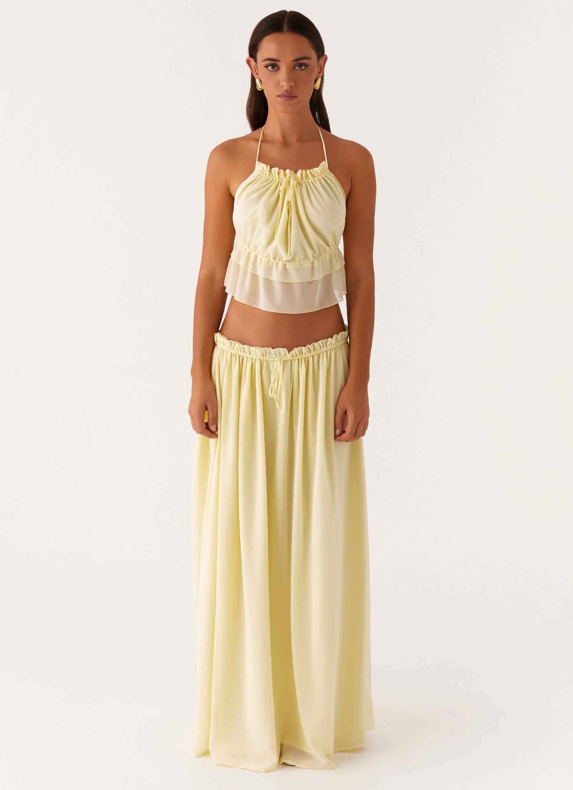 Zaya Maxi Skirt - Yellow