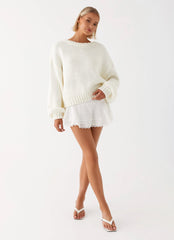 Costella Knit Sweater - Ivory