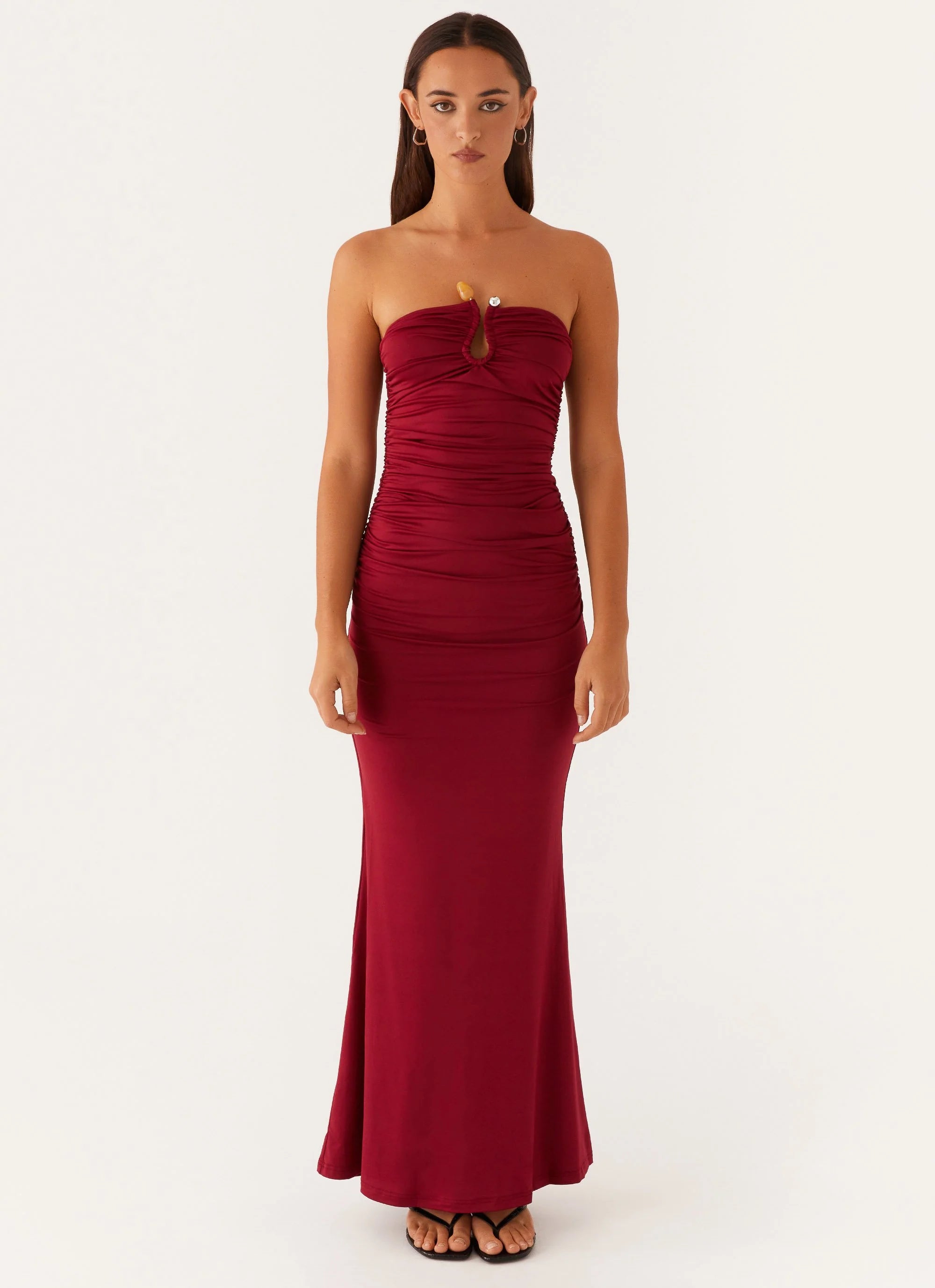 Rudy Maxi Dress - Maroon