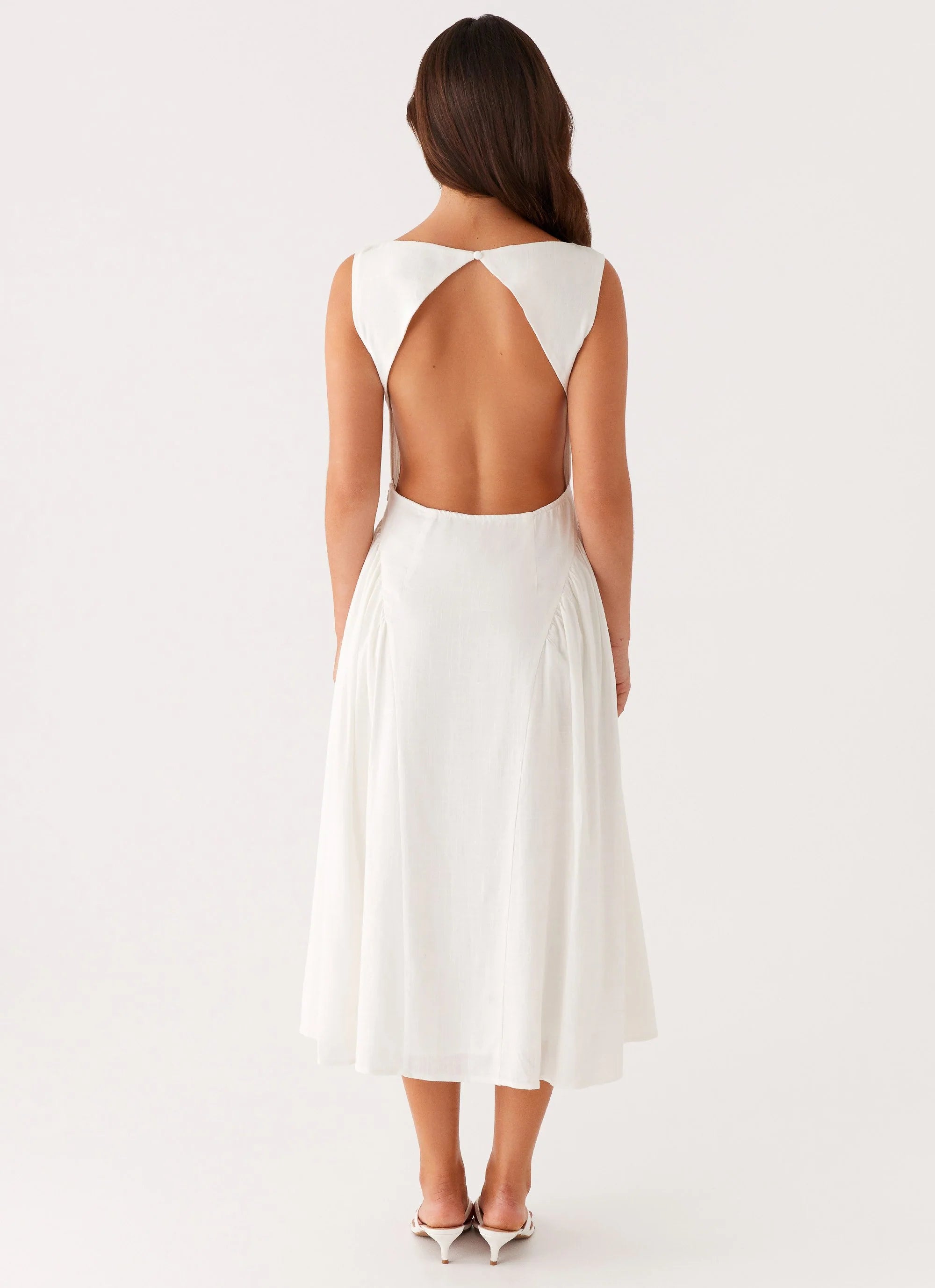 Maylah Midi Dress - White