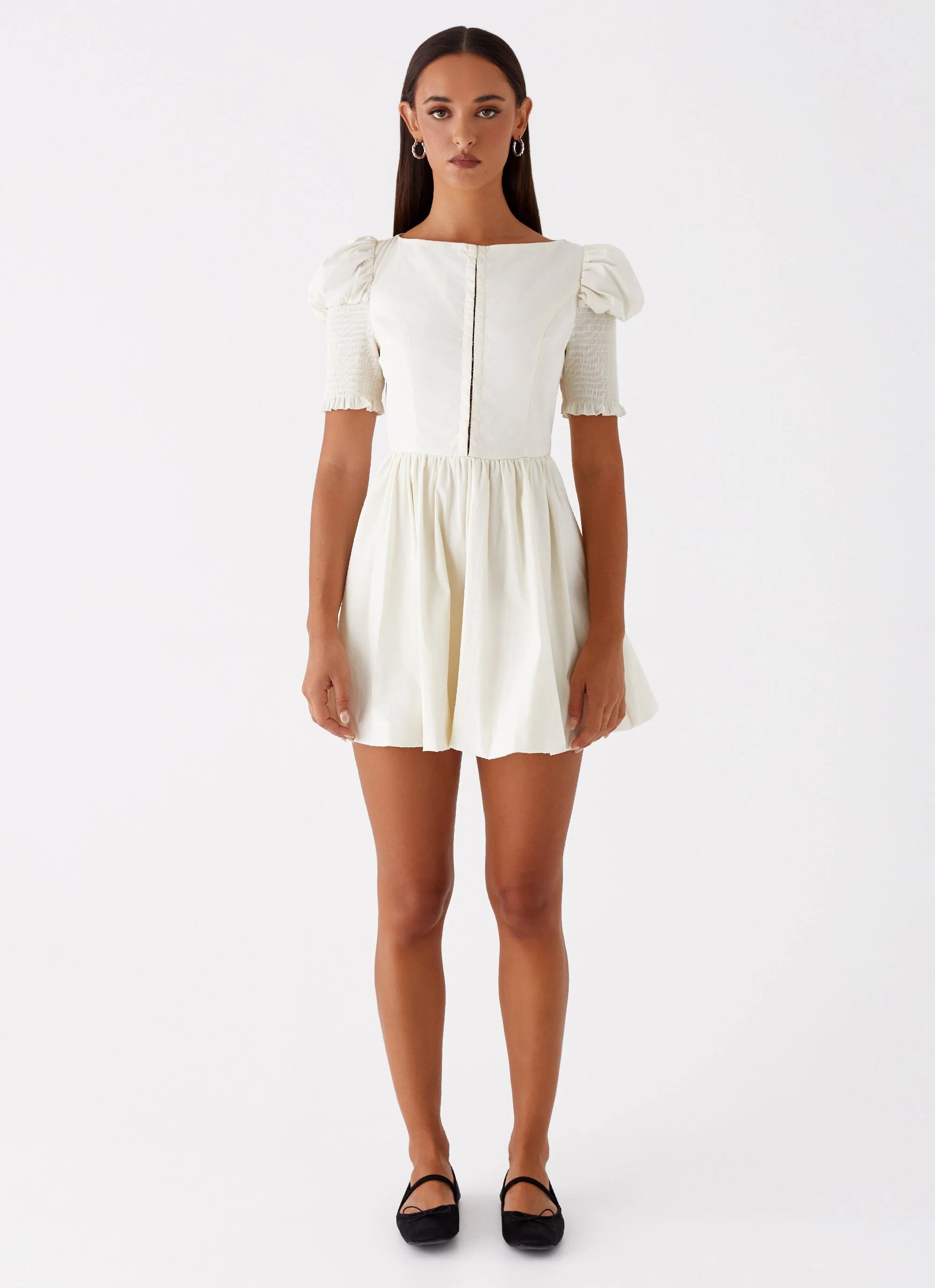 Enya Mini Dress - Ivory