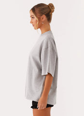 Signature Oversized Tee - Grey