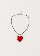 Saint Heart Necklace - Red